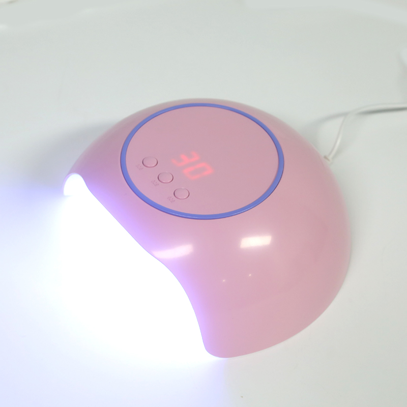 Lampu Kuku Mini Merah Muda